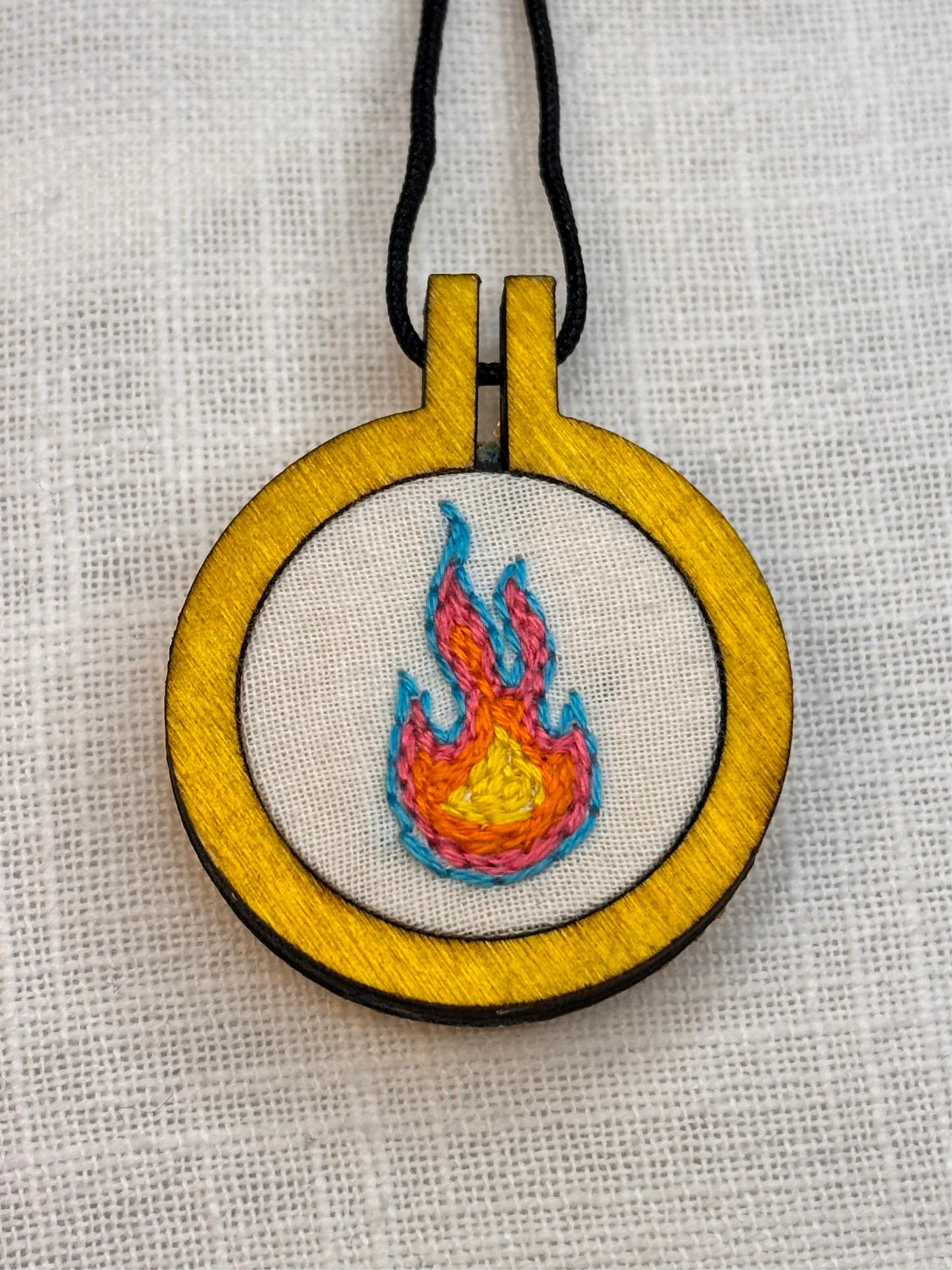 Blue Flame Mini Embroidery