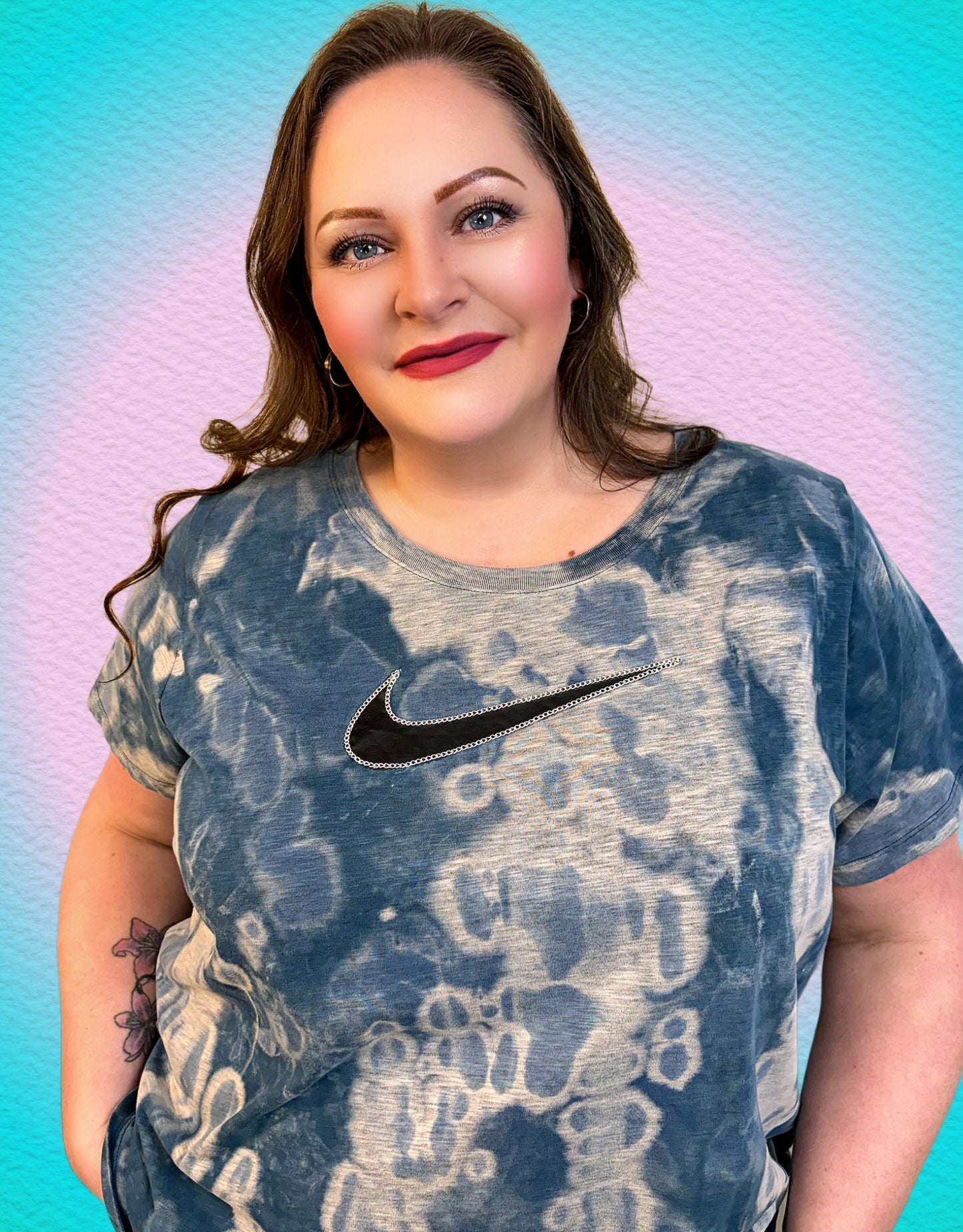 Cloud Burst Dyed NIKE Tee - Size 2XL
