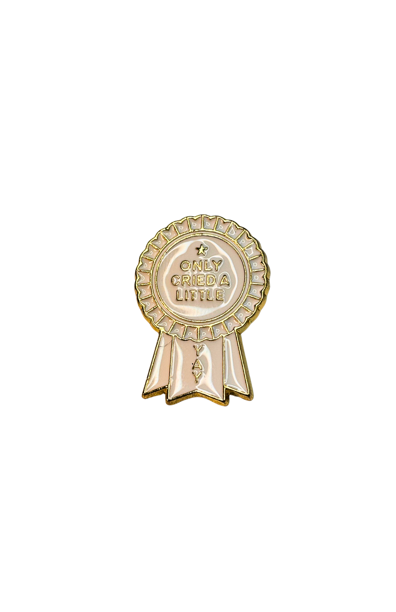 Only Cried A Little Merit Badge Lapel pin