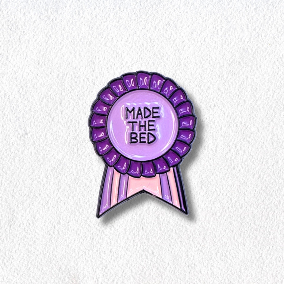 Made The Bed Merit Ribbon Lapel Pin