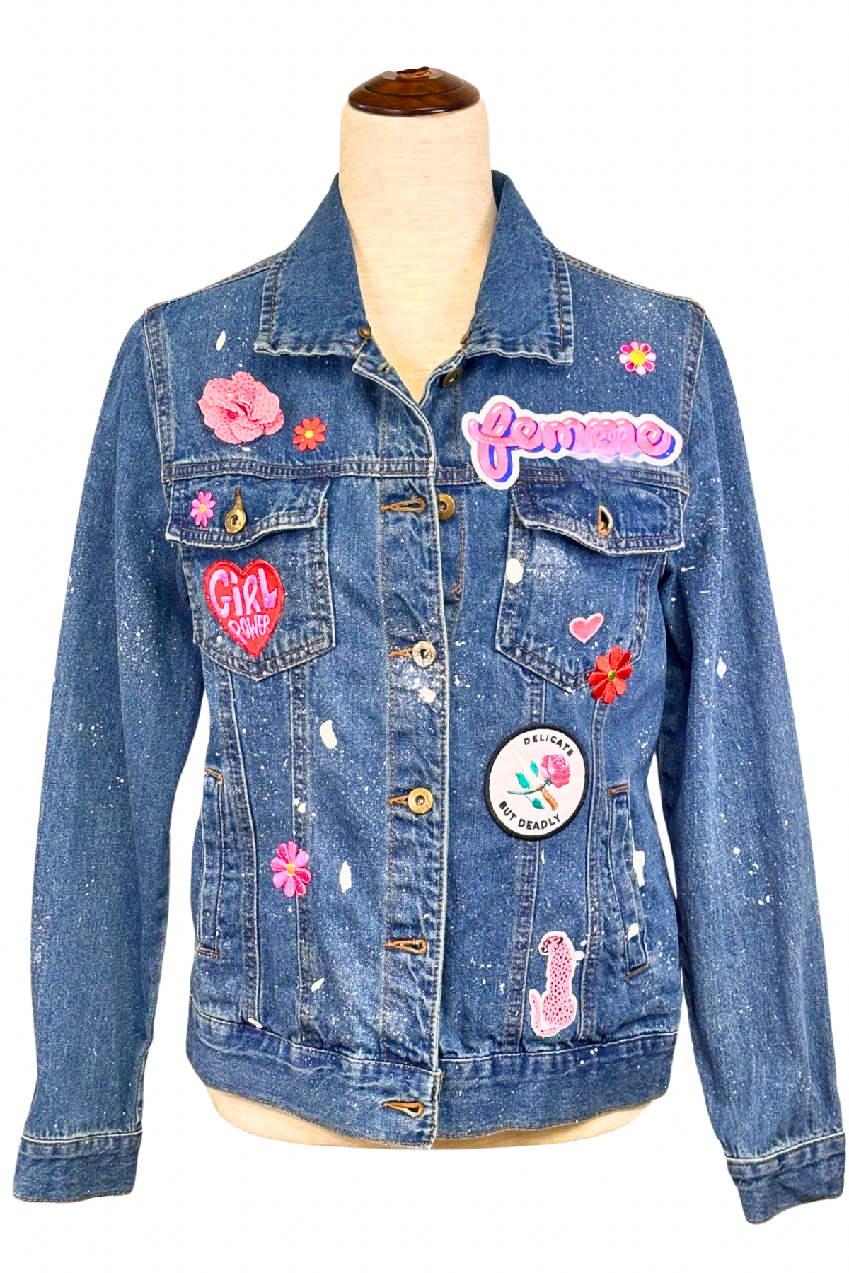 Femme And Fierce Denim Jacket - Size M