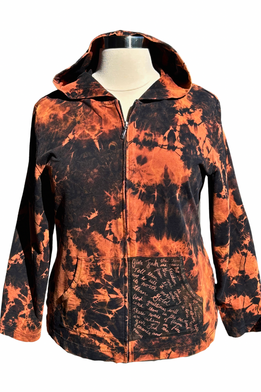 Catching Flame Zip-Up Hoodie - Size XXL