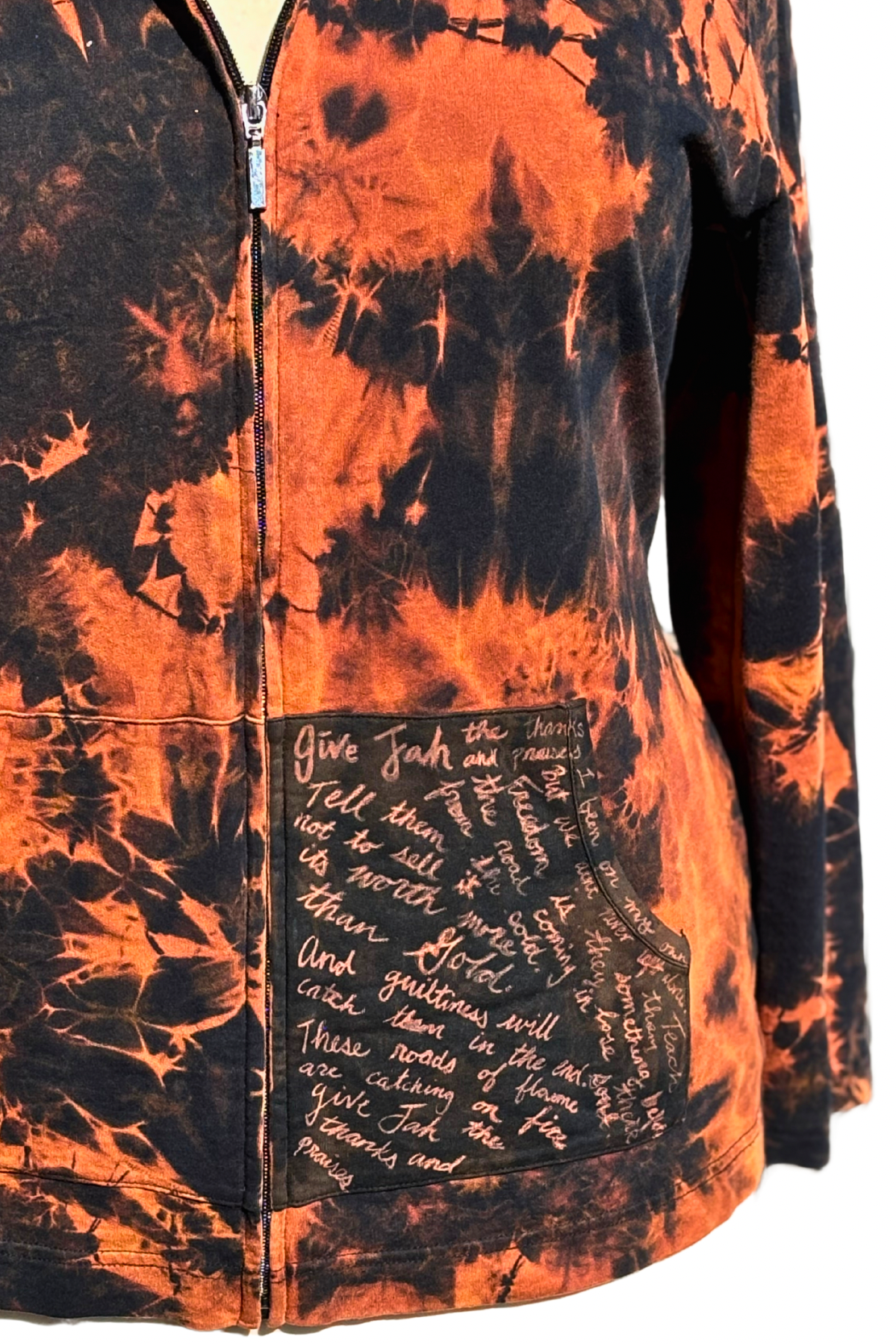 Catching Flame Zip-Up Hoodie - Size XXL