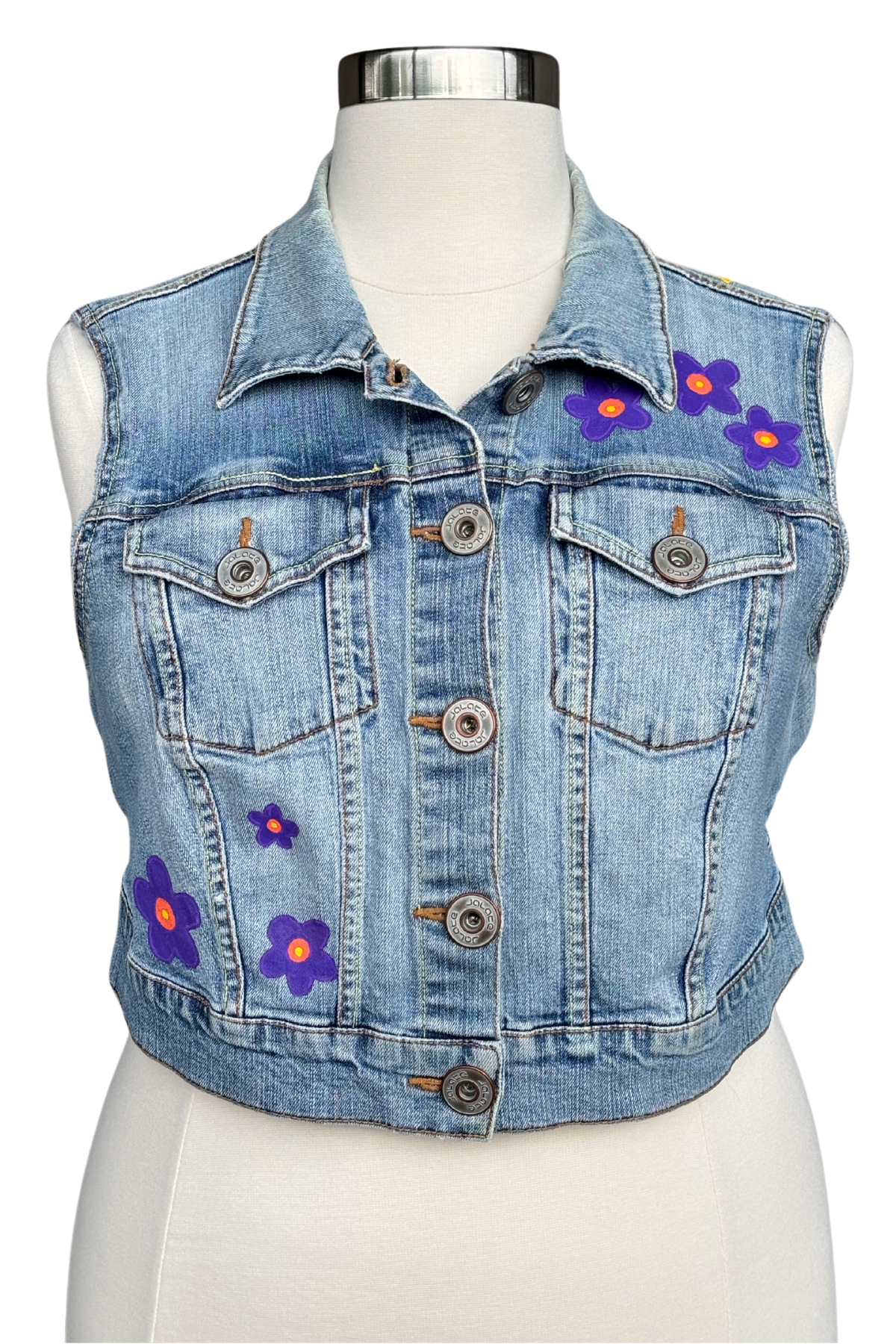 Rainbow Reverie Painted Vest - Size 1x-2x