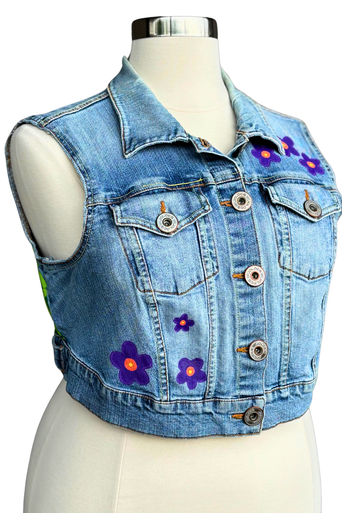 Rainbow Reverie Painted Vest - Size 1x-2x