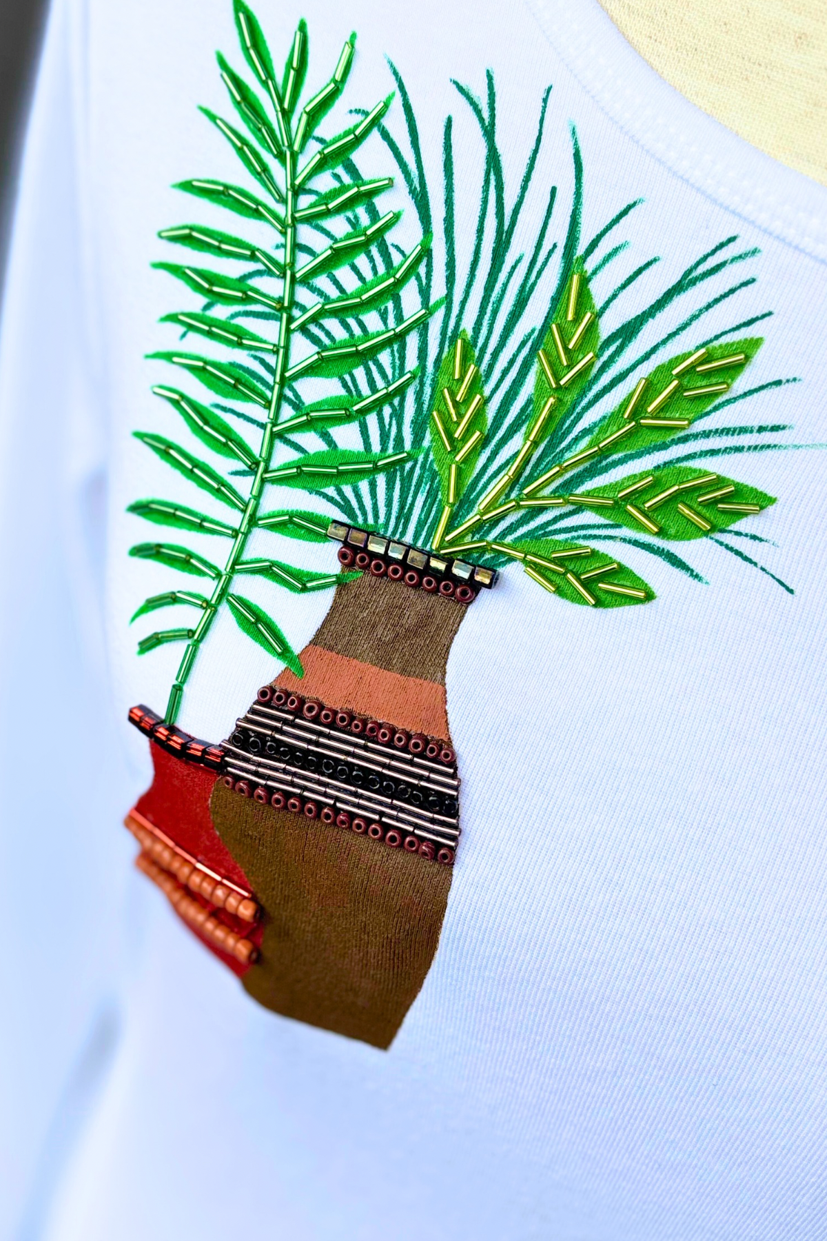 Pottery & Palms Long Sleeve Tee - Size M