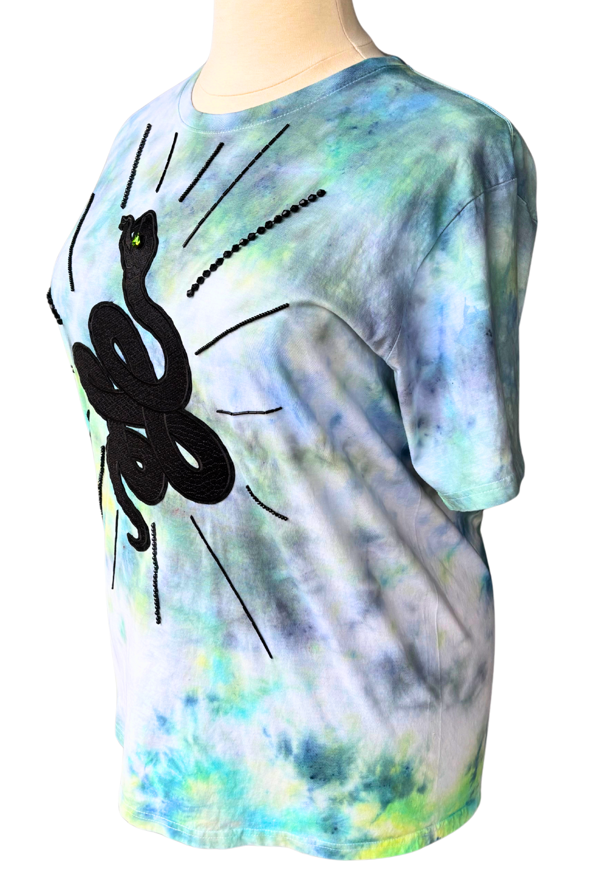 Green Eyed Glam Tie Dyed Tee - Size XXL