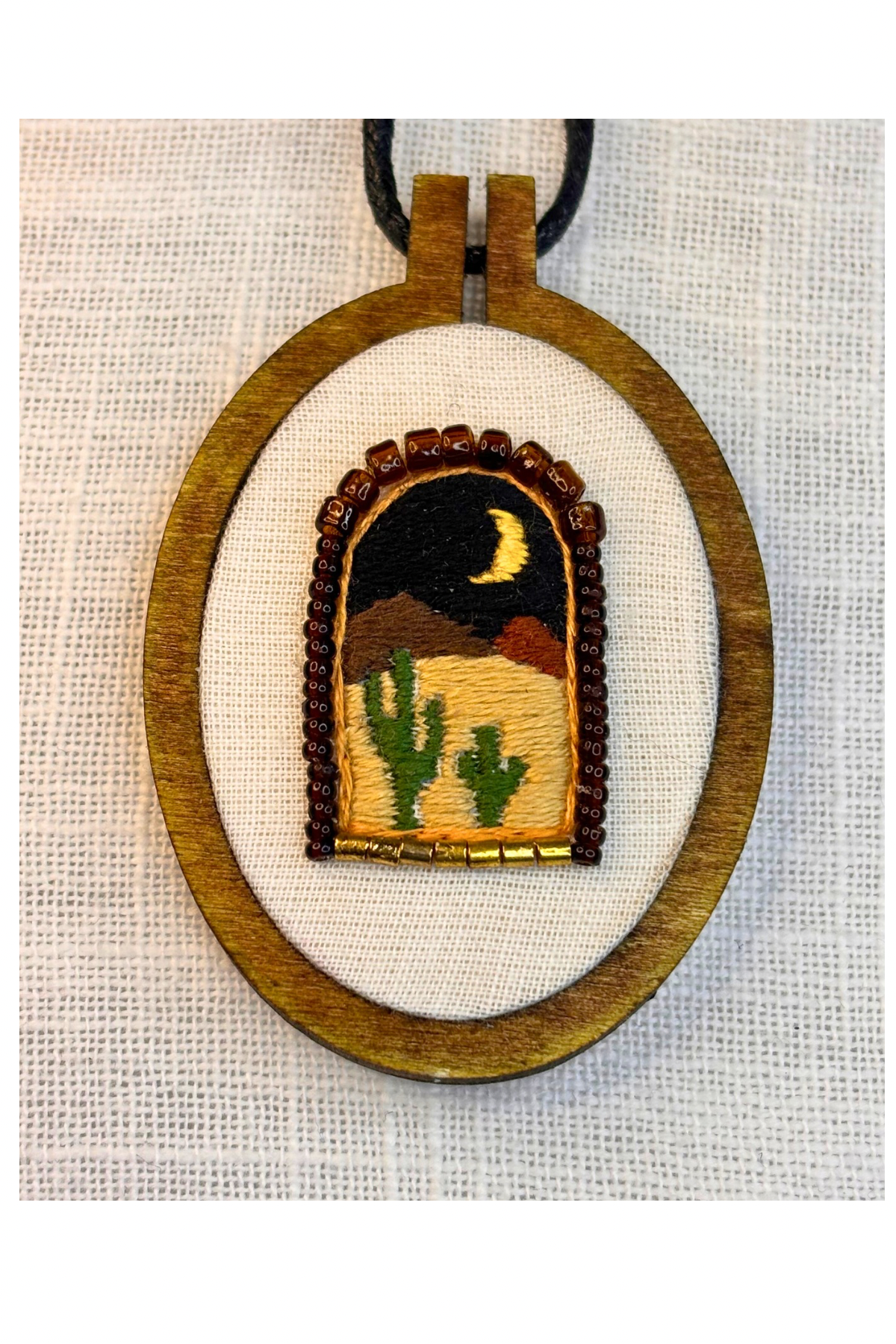 Window To A Desert Moon Mini Embroidery