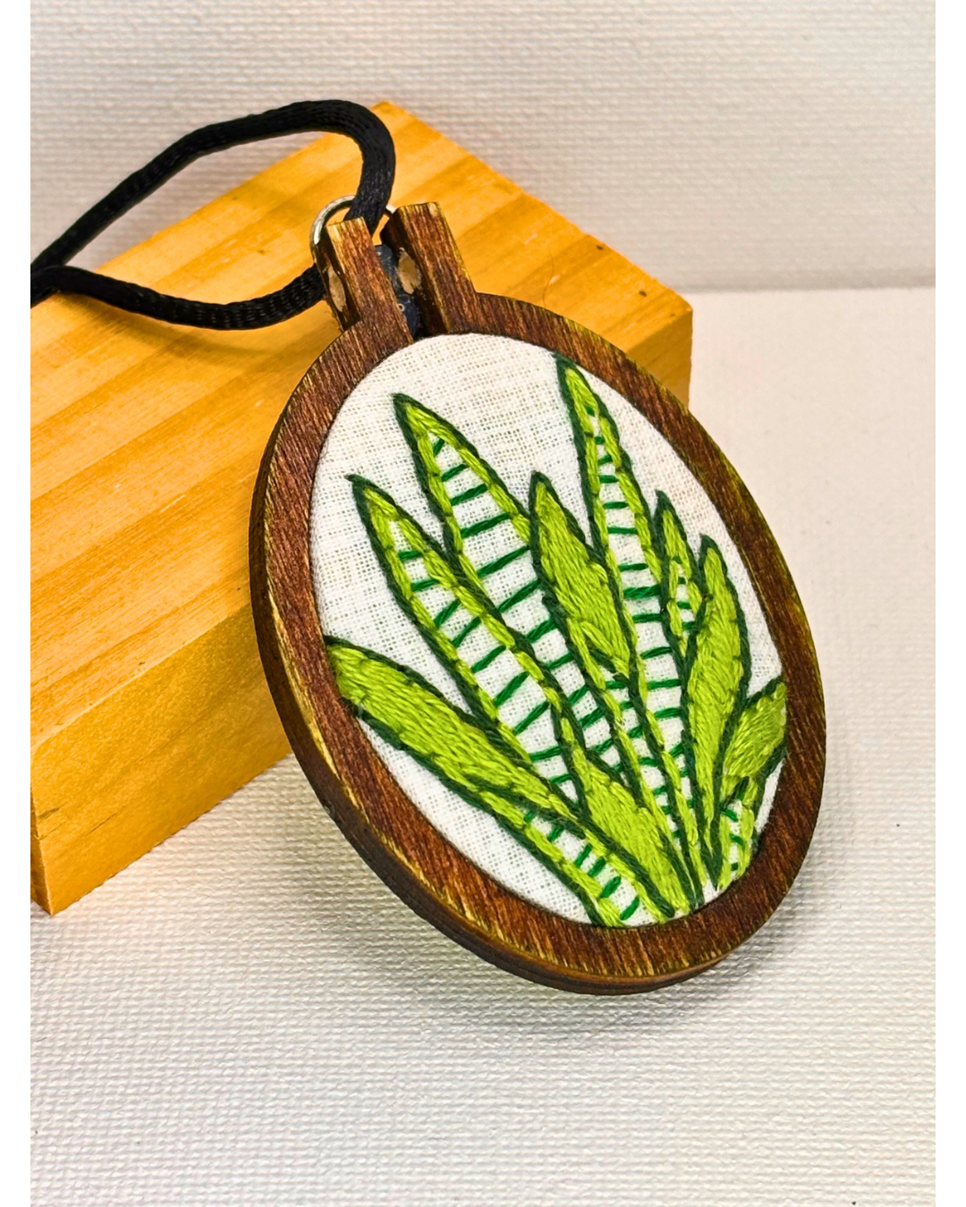 Snake Plant Pal Mini Embroidery