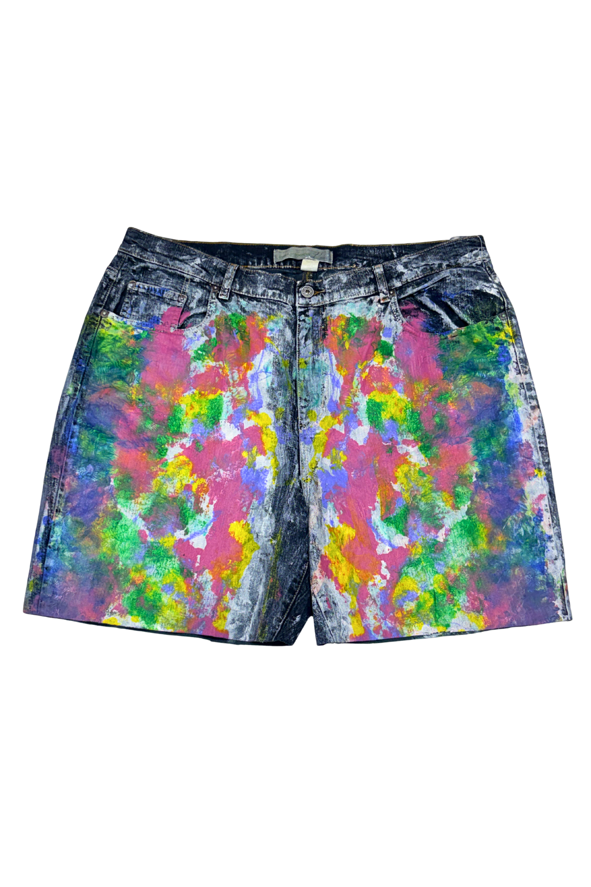 Fingerpaint Cutoff Denim Shorts - Size 22