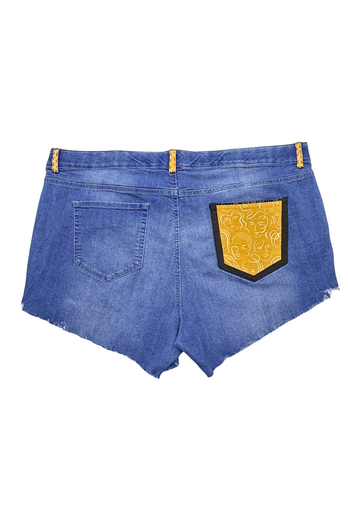 Block Party Denim Cutoff Shorts - Size 24