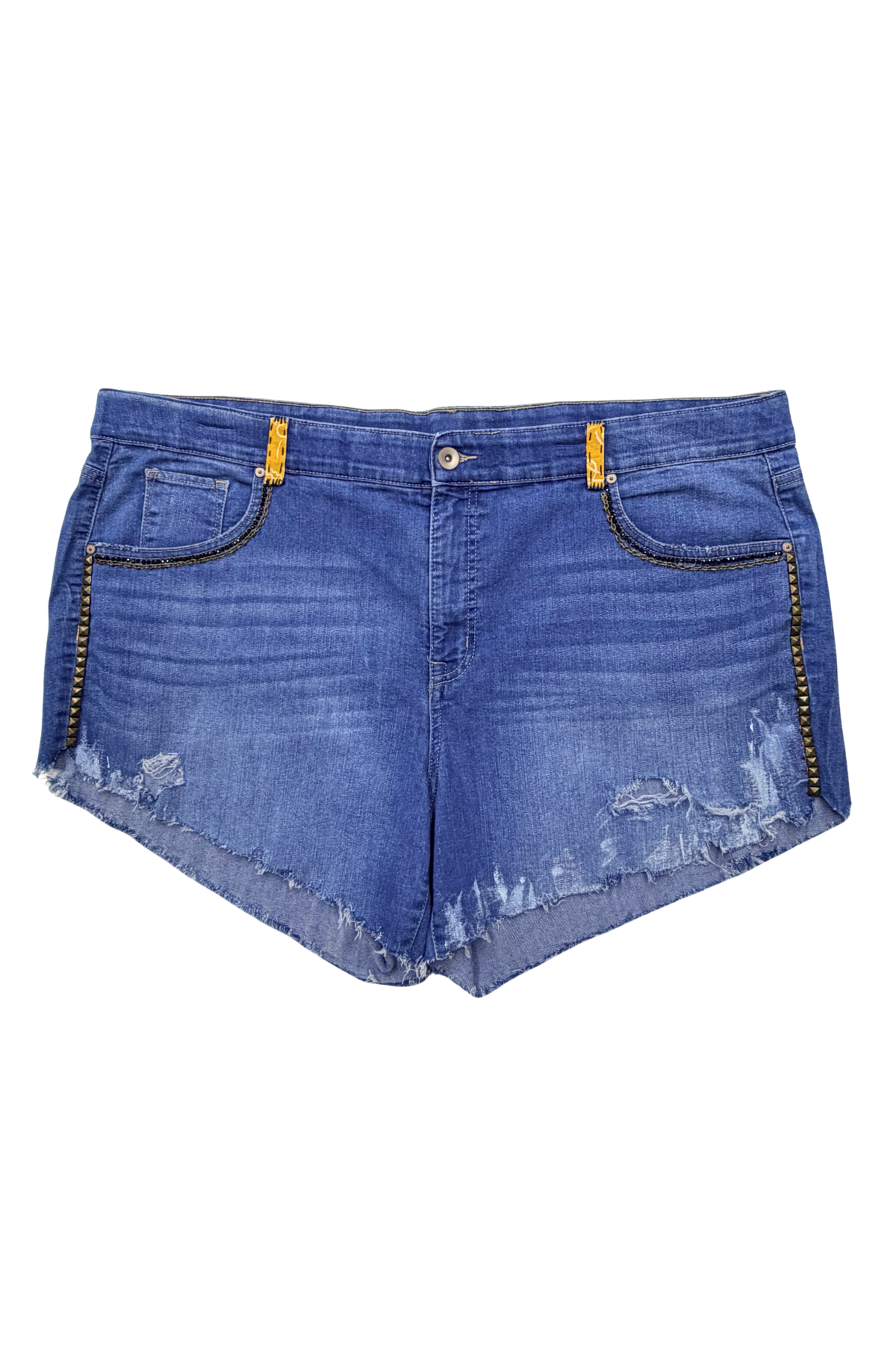 Block Party Denim Cutoff Shorts - Size 24