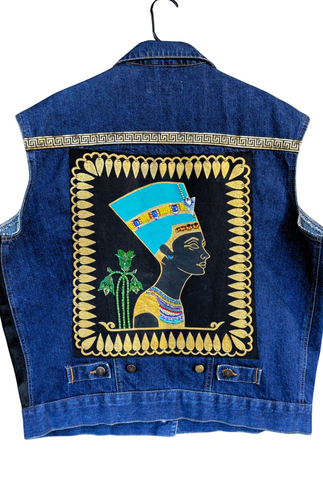 Crowned By The Nile Beaded Vest - Size XL