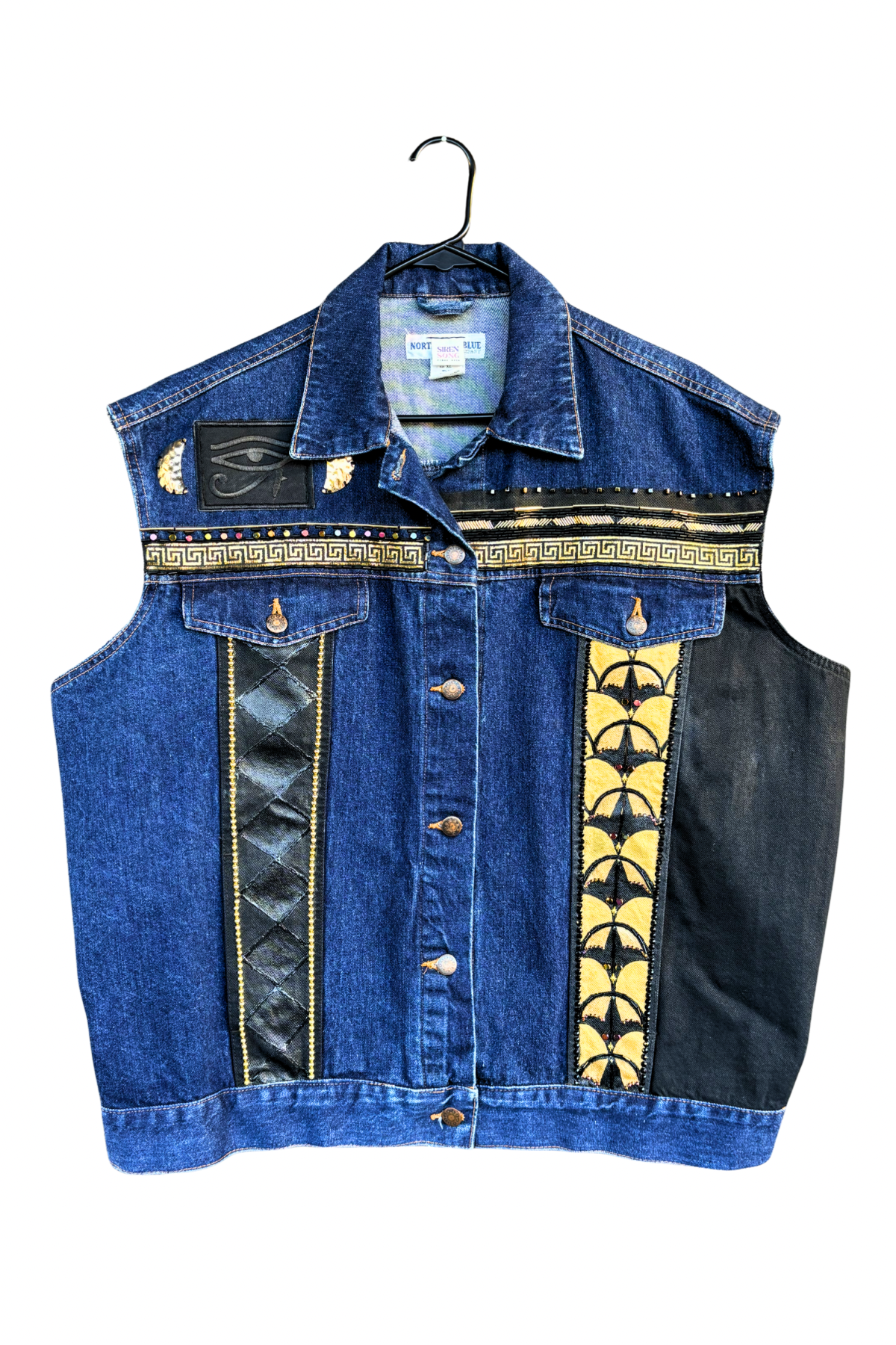Crowned By The Nile Beaded Vest - Size XL