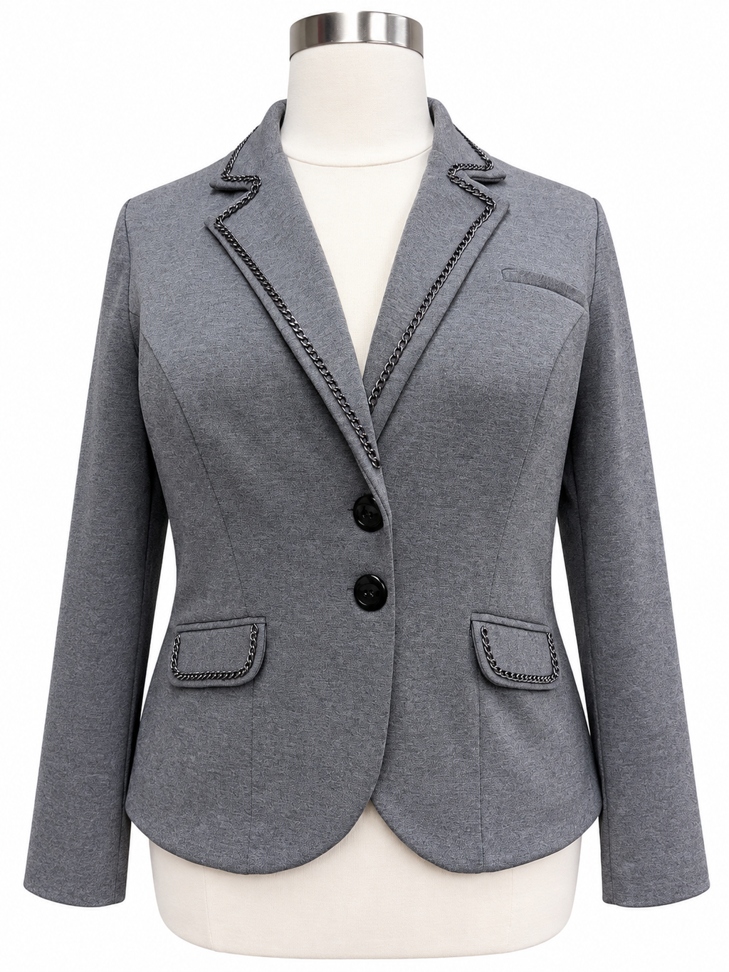 Embellished Hamza Knit Blazer - Size 2XL