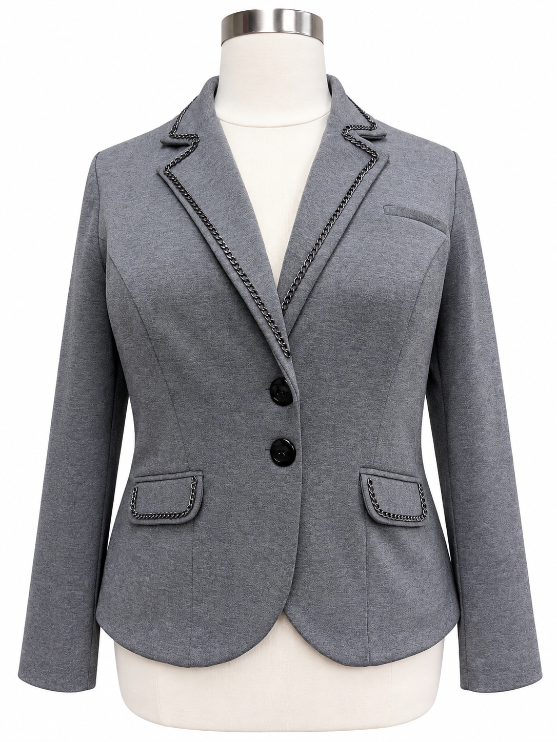 Embellished Hamza Knit Blazer - Size 2XL