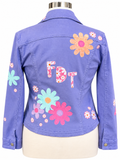 Purple Pastel FDT Appliqué Jacket - Size Large