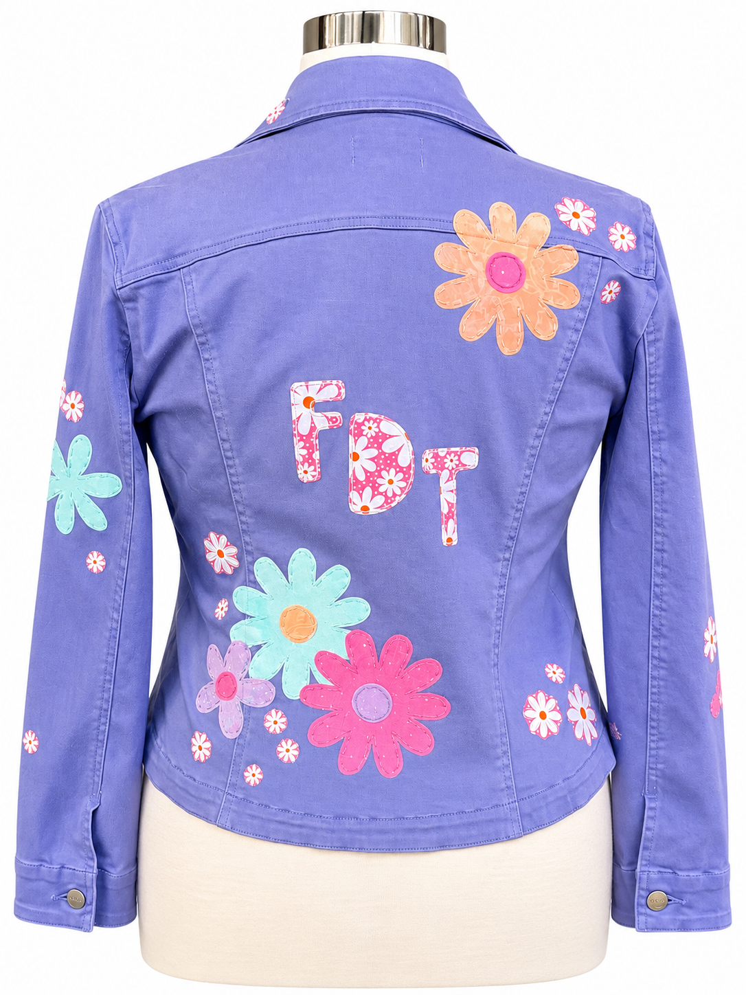 Purple Pastel FDT Appliqué Jacket - Size Large