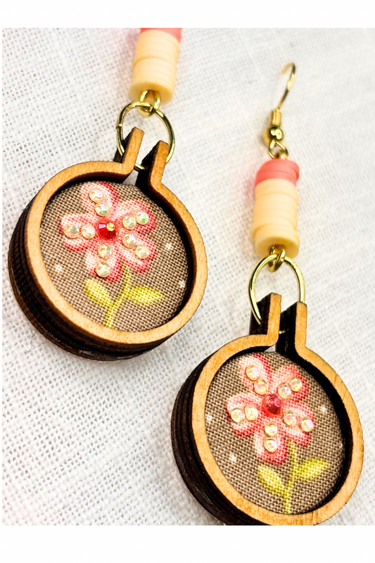 Pretty Petals Mini Hoop Earrings