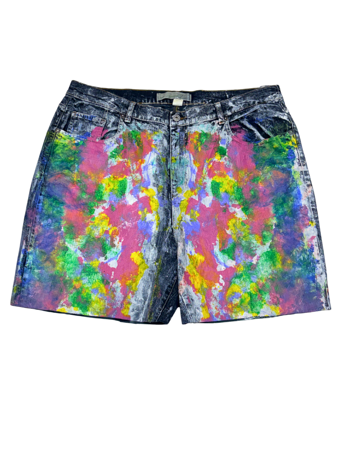 Fingerpaint Cutoff Denim Shorts - Size 22
