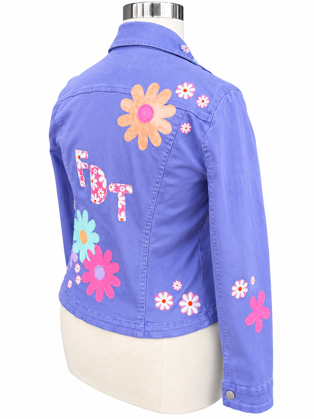 Purple Pastel FDT Appliqué Jacket - Size Large