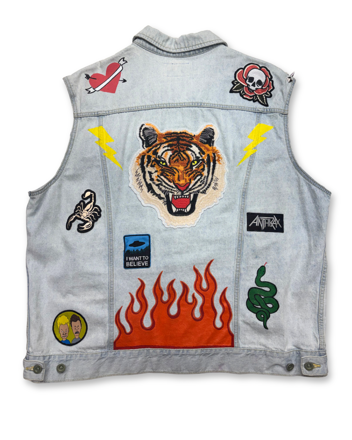 Rock and Righteous Denim Vest