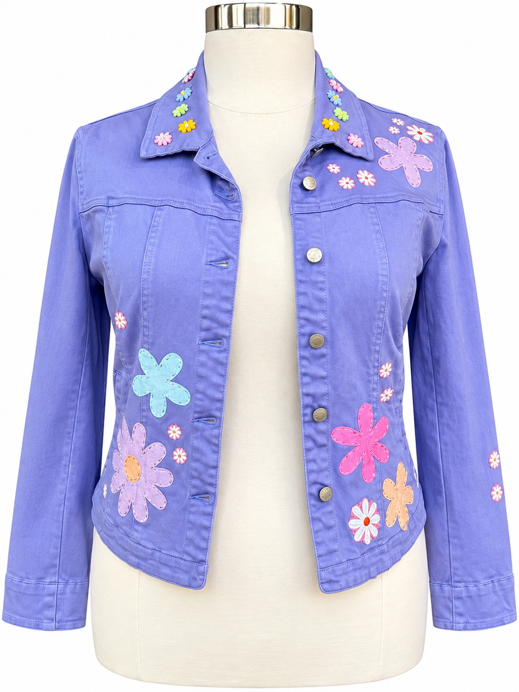 Purple Pastel FDT Appliqué Jacket - Size Large