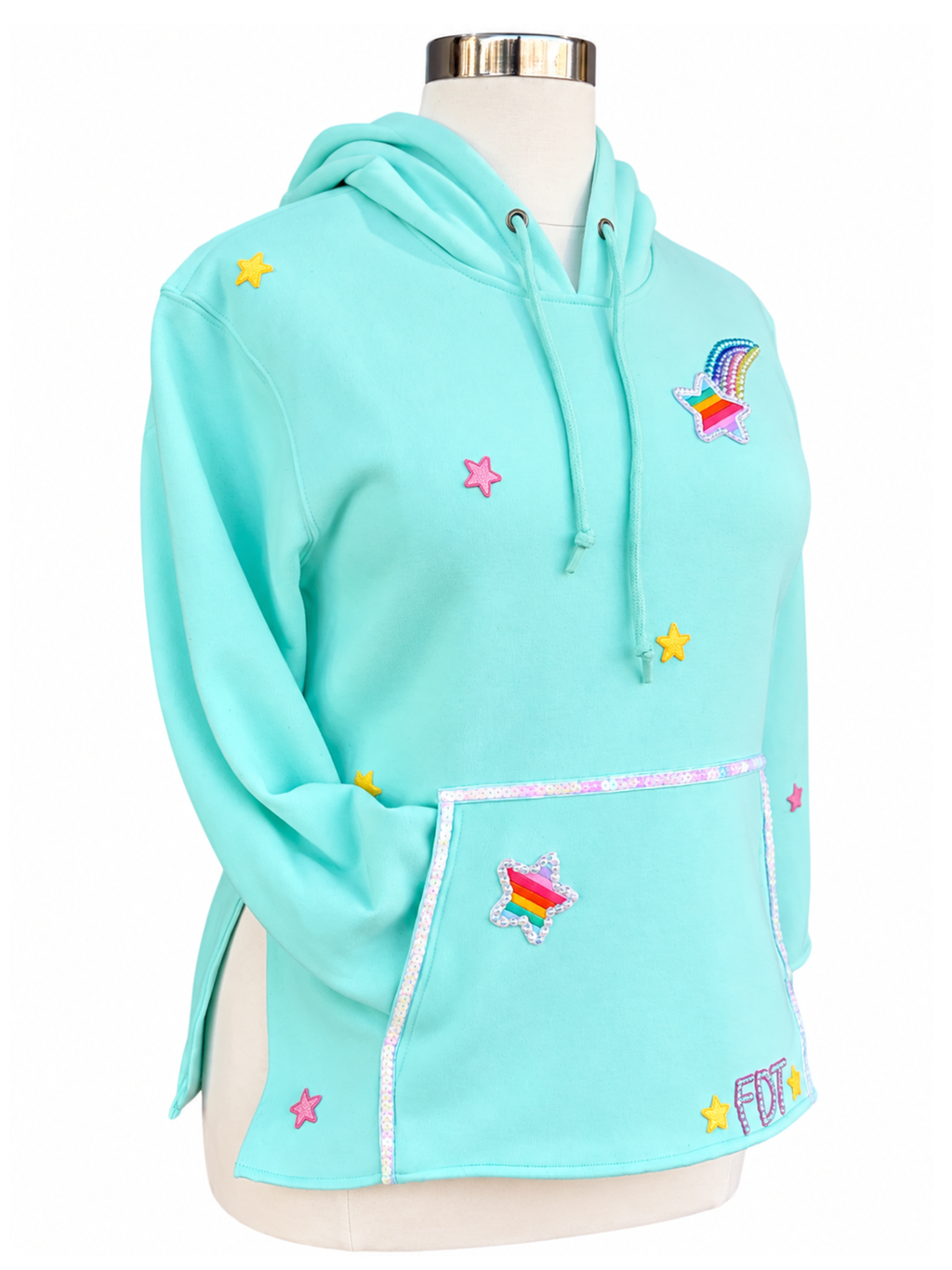Rainbow Bright FDT Tunic Hoodie - Size Large