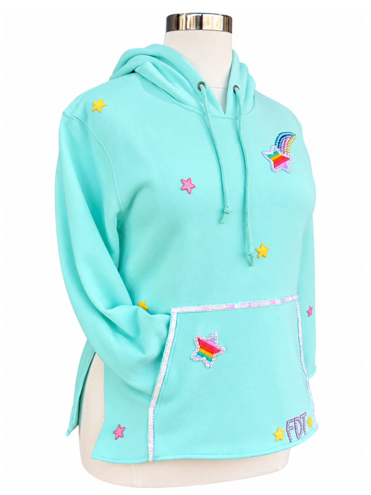 Rainbow Bright FDT Tunic Hoodie - Size Large