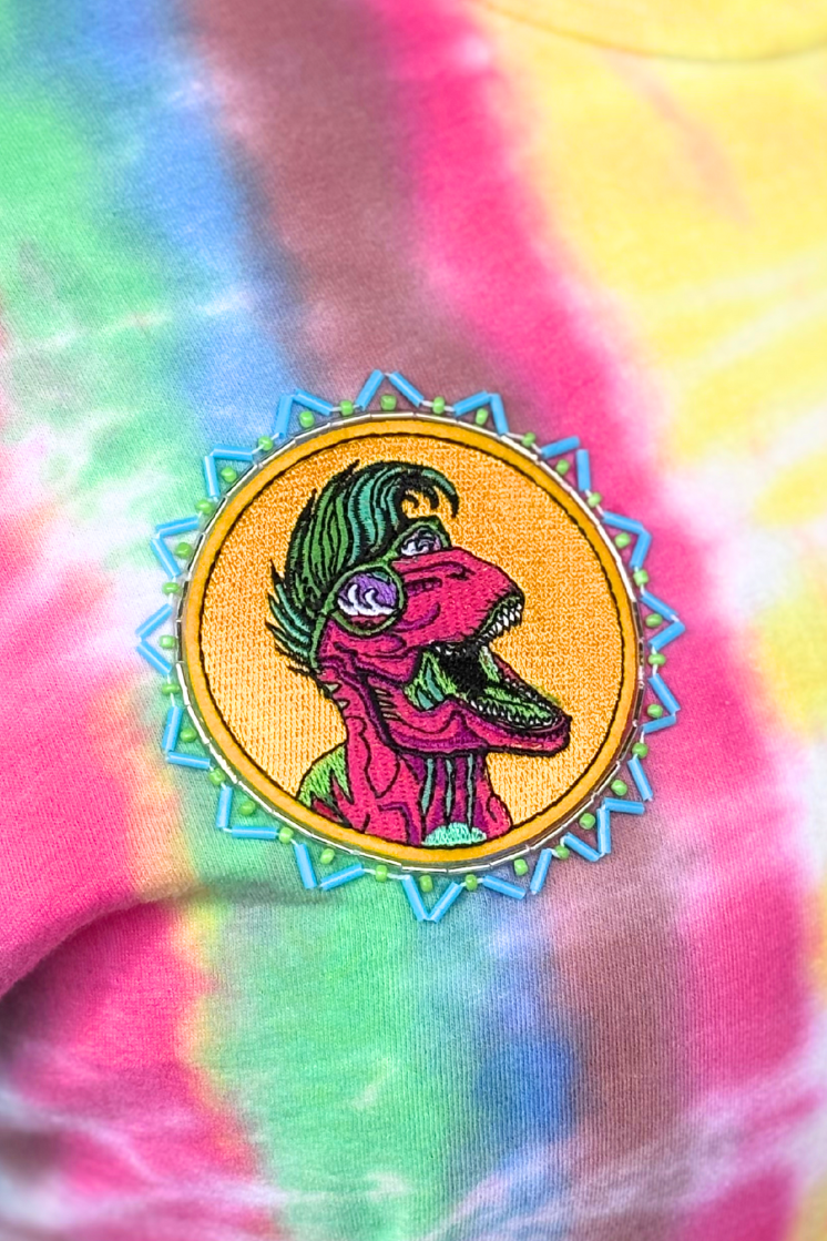 Dino Might Dyed Tee - Size XL