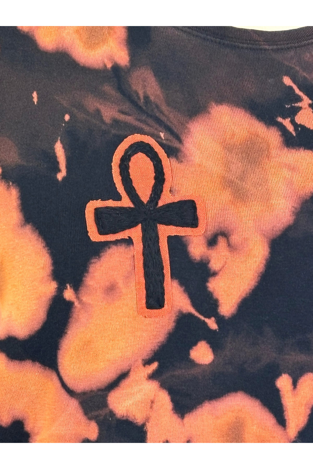 Key Of Life Dyed Crop Tee - Size 2X