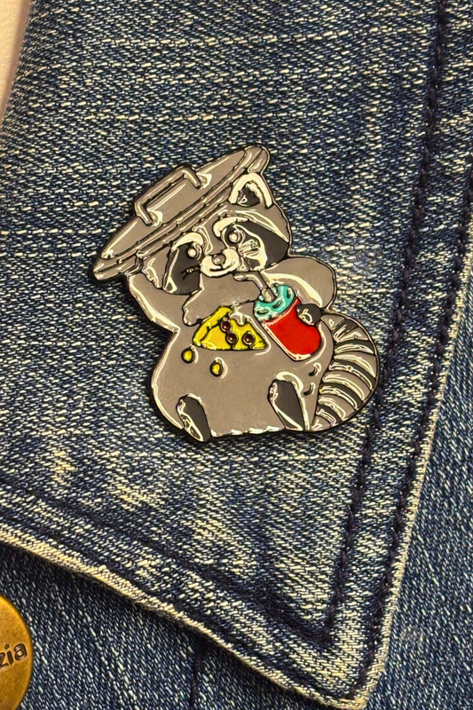 Trash Panda Snack Attack Lapel Pin