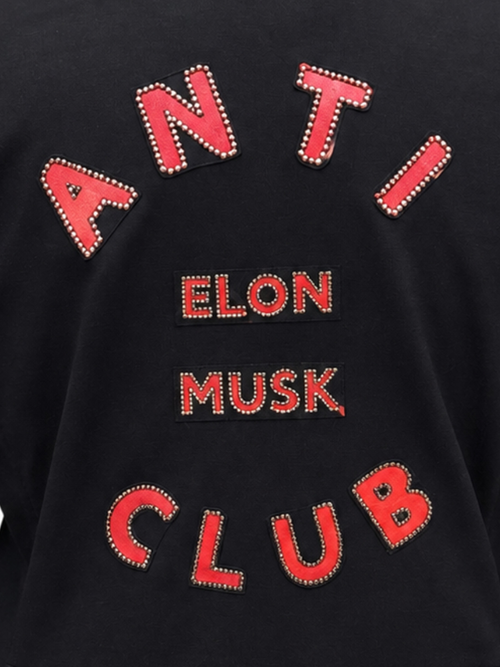 Anti Elon Musk Knit Moto Jacket - Size XL