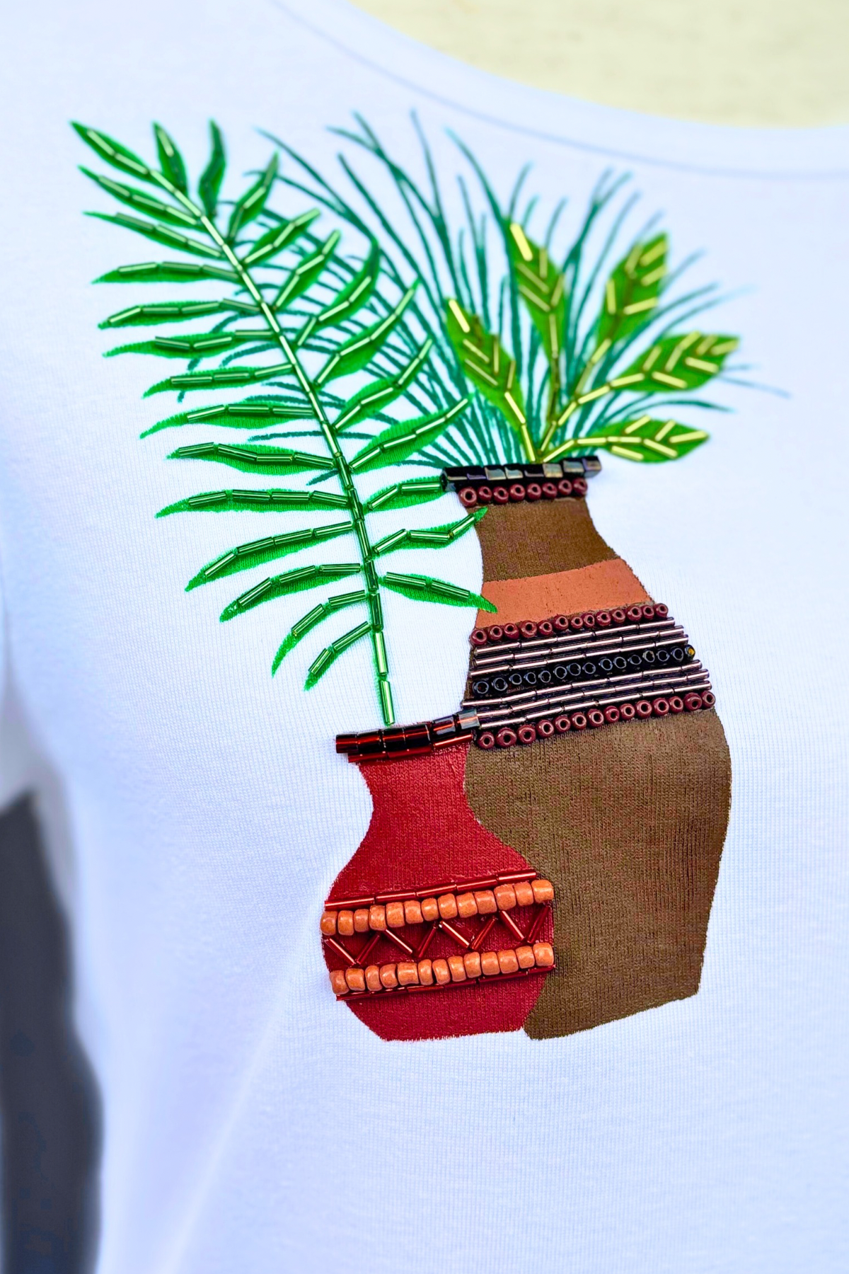 Pottery & Palms Long Sleeve Tee - Size M