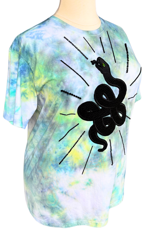 Green Eyed Glam Tie Dyed Tee - Size XXL