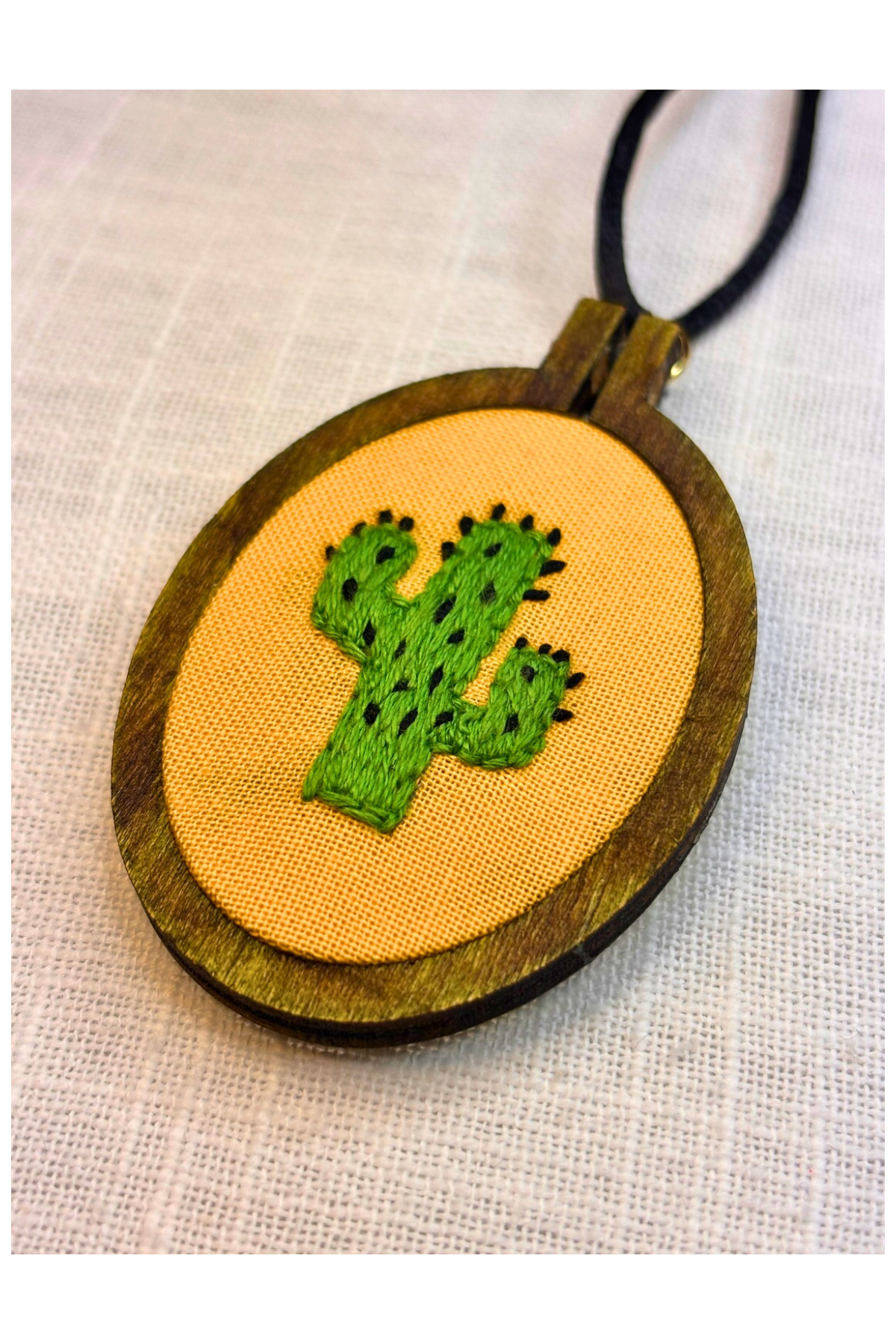 Oval Cactus Mini Embroidery