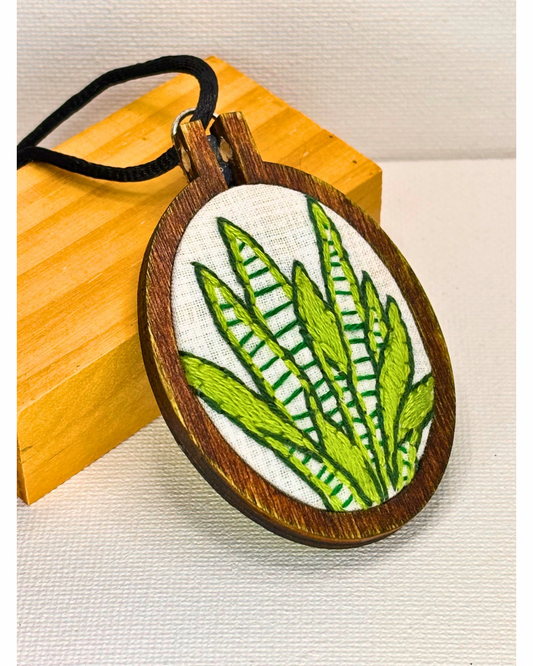 Snake Plant Pal Mini Embroidery