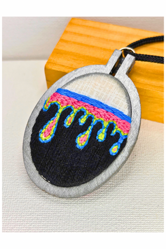 Neon Meltdown Mini Embroidery