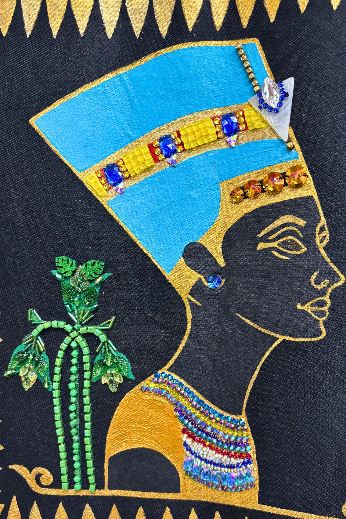 Crowned By The Nile Beaded Vest - Size XL